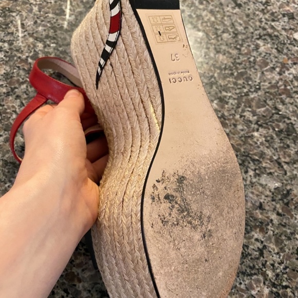 Gucci platform snake sandals size 37 - Picture 3 of 4